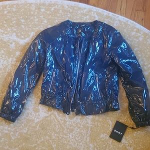 DKNY cropped rain jacket, so cute!